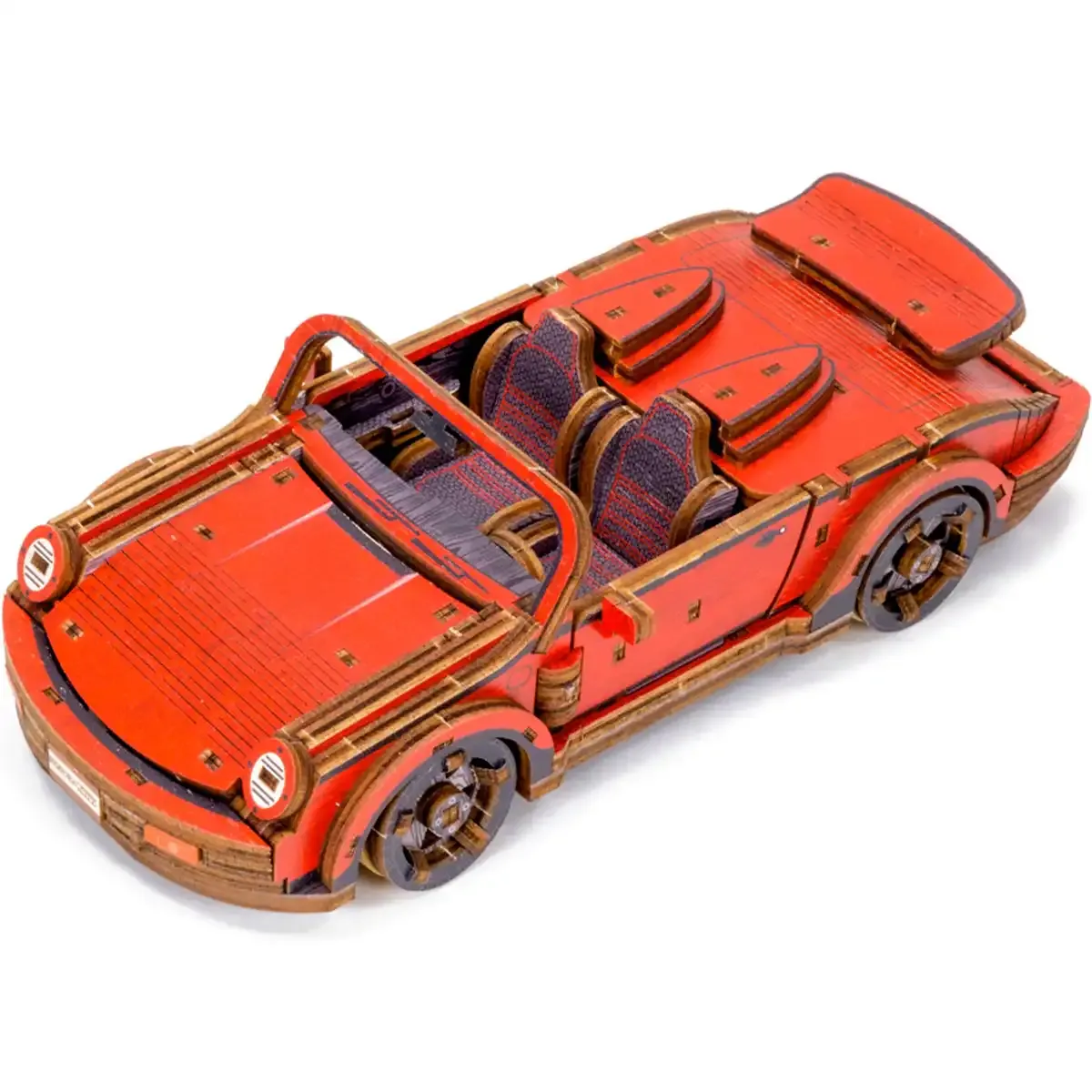 3D Wooden Car Model Puzzle - Sport Car Design - Image 4
